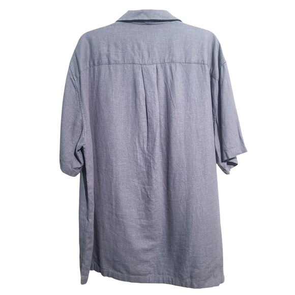 Abercrombie & Fitch Blue Patch Pocket Collared Camp Shirt Size XL NWT - Picture 2 of 4